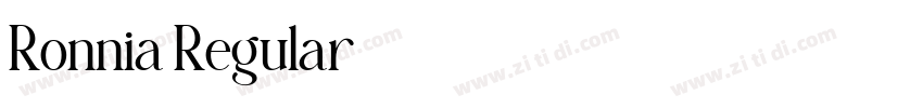 Ronnia Regular字体转换